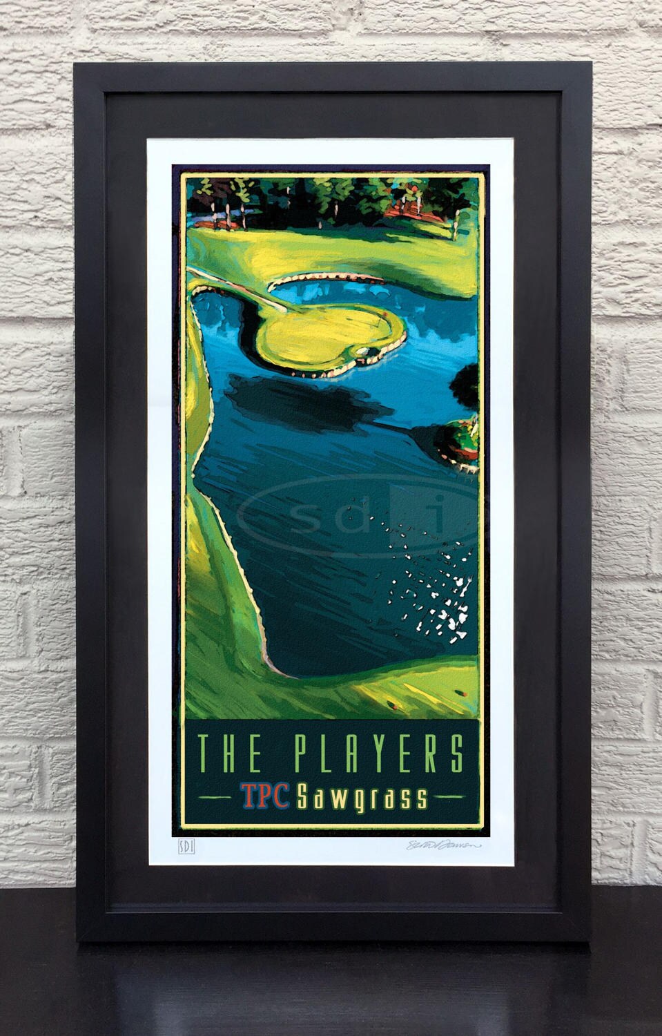 TPC Sawgrass Players Golf Gift Sports Golf Art Poster Print