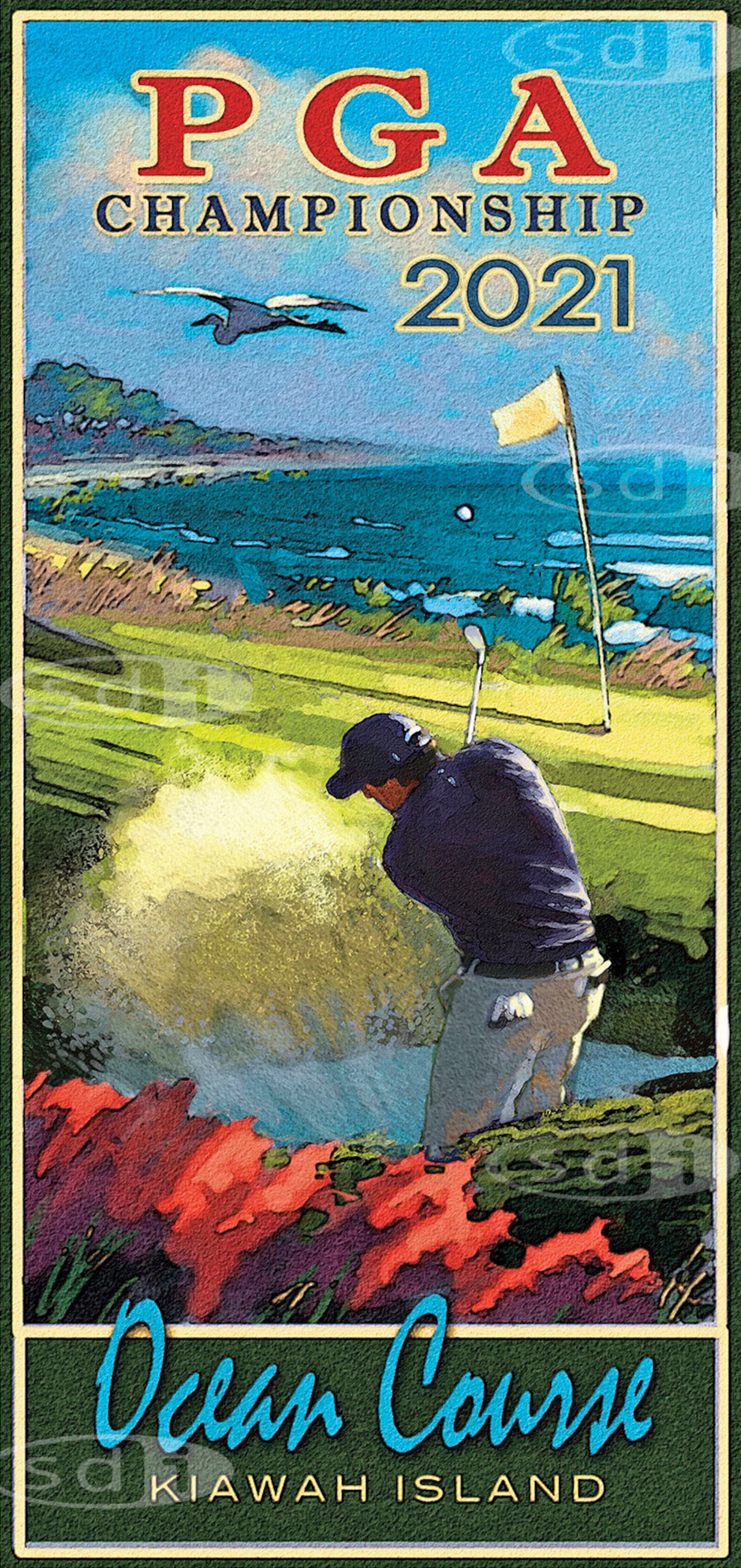PGA Championship 2021 Golf Gift Sports Art Poster Print - Etsy