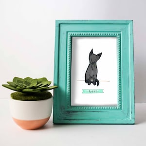 Custom Pet Portrait Illustration | Memorial & Sympathy Gift  | Dog, Cat, Bunny, Fish, Animal Drawing Keepsake