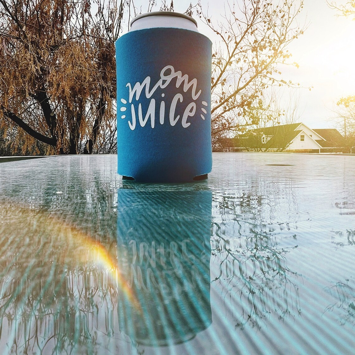 Mom Juice Koozie Soda and Coffee Sleeve Insulated Hot Cold Etsy