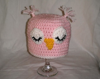 Crochet Baby Owl Hat, Owl Beanie, Owl Baby Beanie, Crochet Owl Baby Beanie