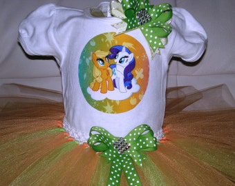 My Little Pony Tutu Set, My Little Pony Birthday Outfit, Halloween Outfit, Dress Up Outfit, My Little Pony