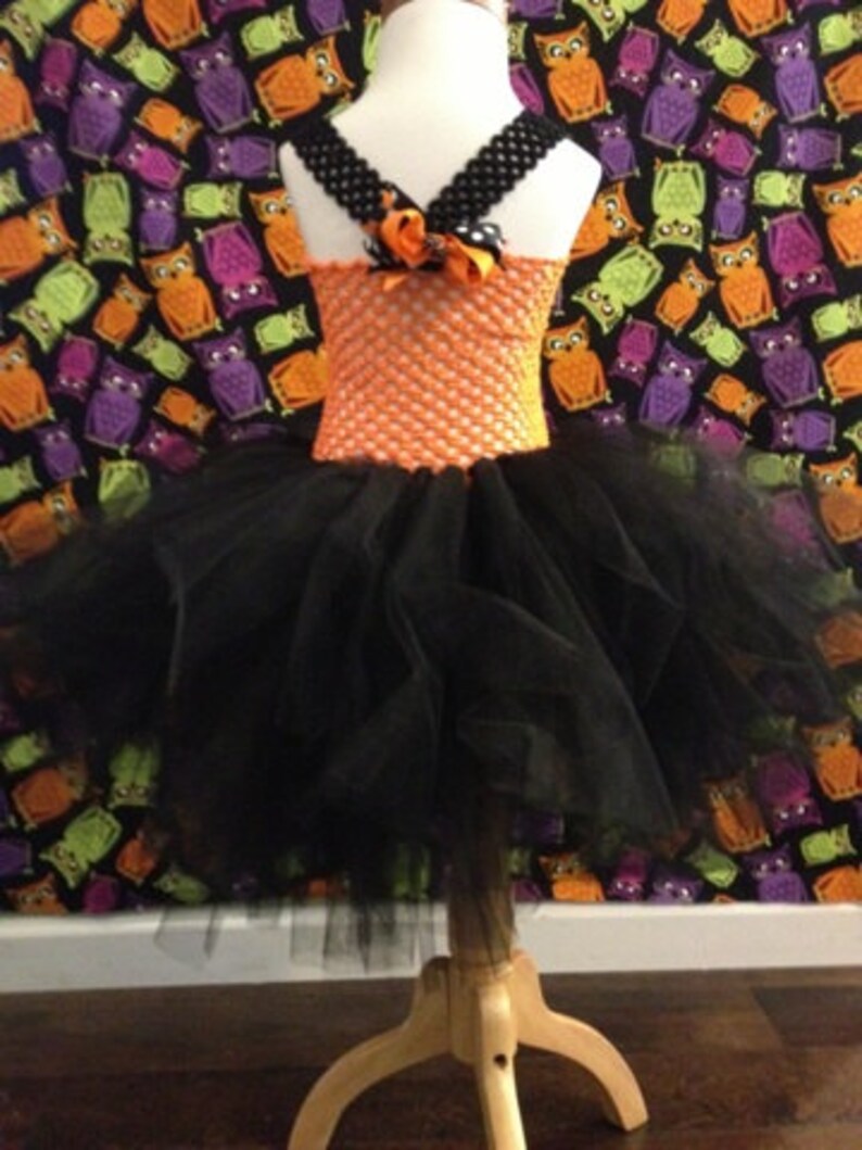 Orange and Black Witch Tulle Tutu Dress-up Halloween Costume | Etsy