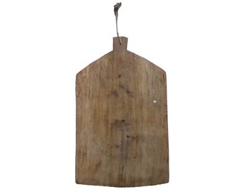 Vintage Large Wood Bread Cutting Board With Handle