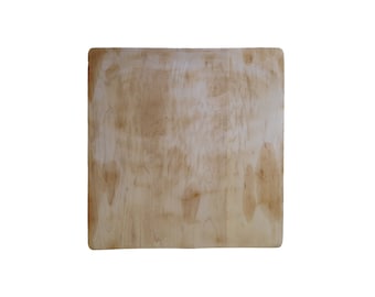 Vintage Handmade Square Wood Cutting Board