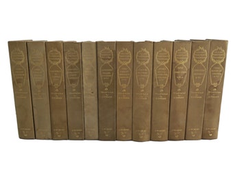 William Marketplace Thackeray J.M Dent Co. Gold Hardcover Book Collection Set of 12