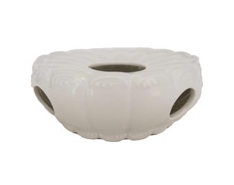 Vintage White Ironstone Teapot Warmer