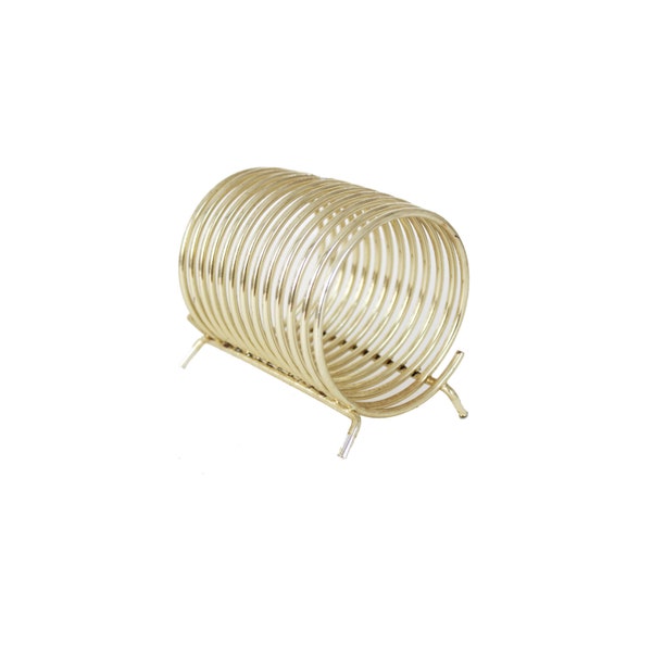Vintage bronce espiral carta titular