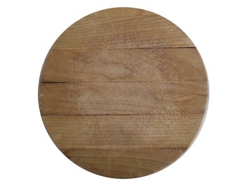 Vintage Round Wood Bread Cutting Board