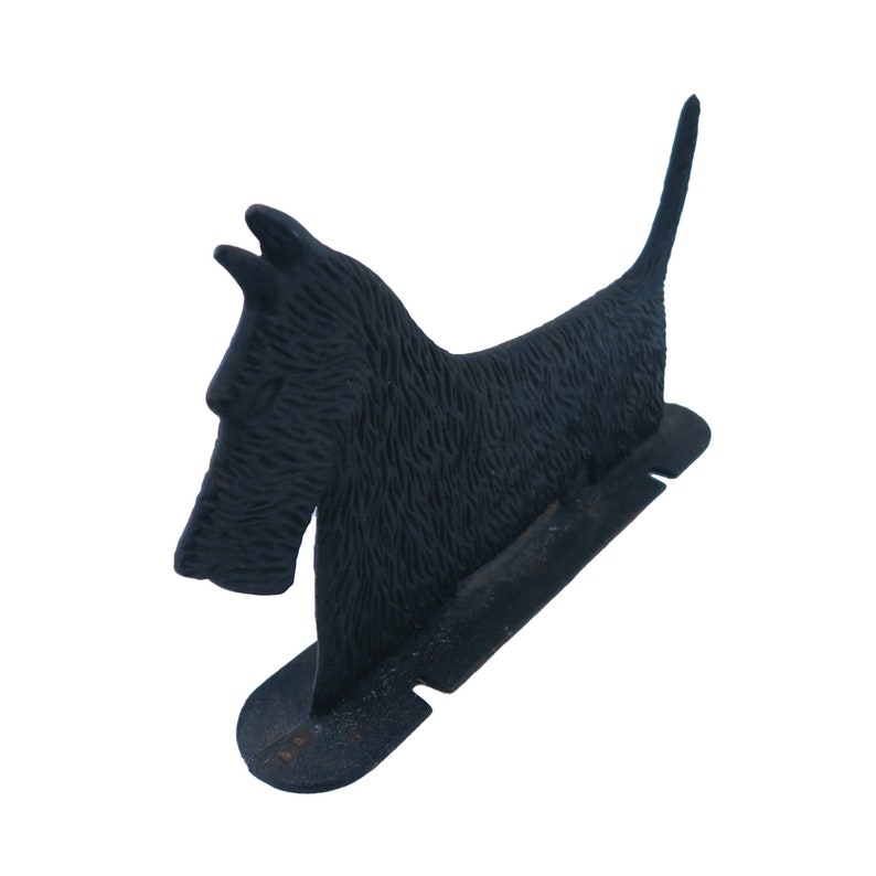 Vintage Black Cast Iron Scottie Dog Shoe Boot Scraper Door Etsy