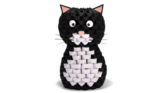 Chat En Origami 3d Etsy