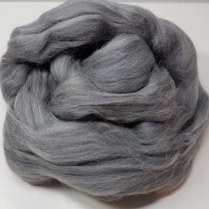 Alpaca Merino Roving Blend 32 67 Eiger Grey Spin It Felt It Card It with Other Fibers image 2