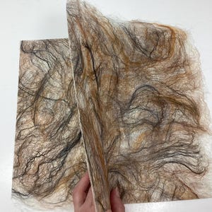 Handmade Mulberry Silk Fiber Paper Textured Paper Collage Paper Scrapbooking Paper Mixed Media Paper Silk Fusion approx 10&quot;x12&quot;