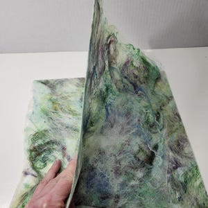 Handmade Mulberry Silk Fiber Paper Textured Paper Collage Paper Scrapbooking Paper Mixed Media Paper Silk Fusion approx 10&quot;x12&quot;