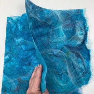 Handmade Mulberry Silk Fiber Paper Textured Paper Collage Paper Scrapbooking Paper Mixed Media Paper Silk Fusion approx 10&quot;x12&quot;