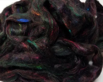 Sari Silk Roving Pulled Sari Silk Recycled Sari Silk Cauldron Spin It Felt It Card It with Other Fibers