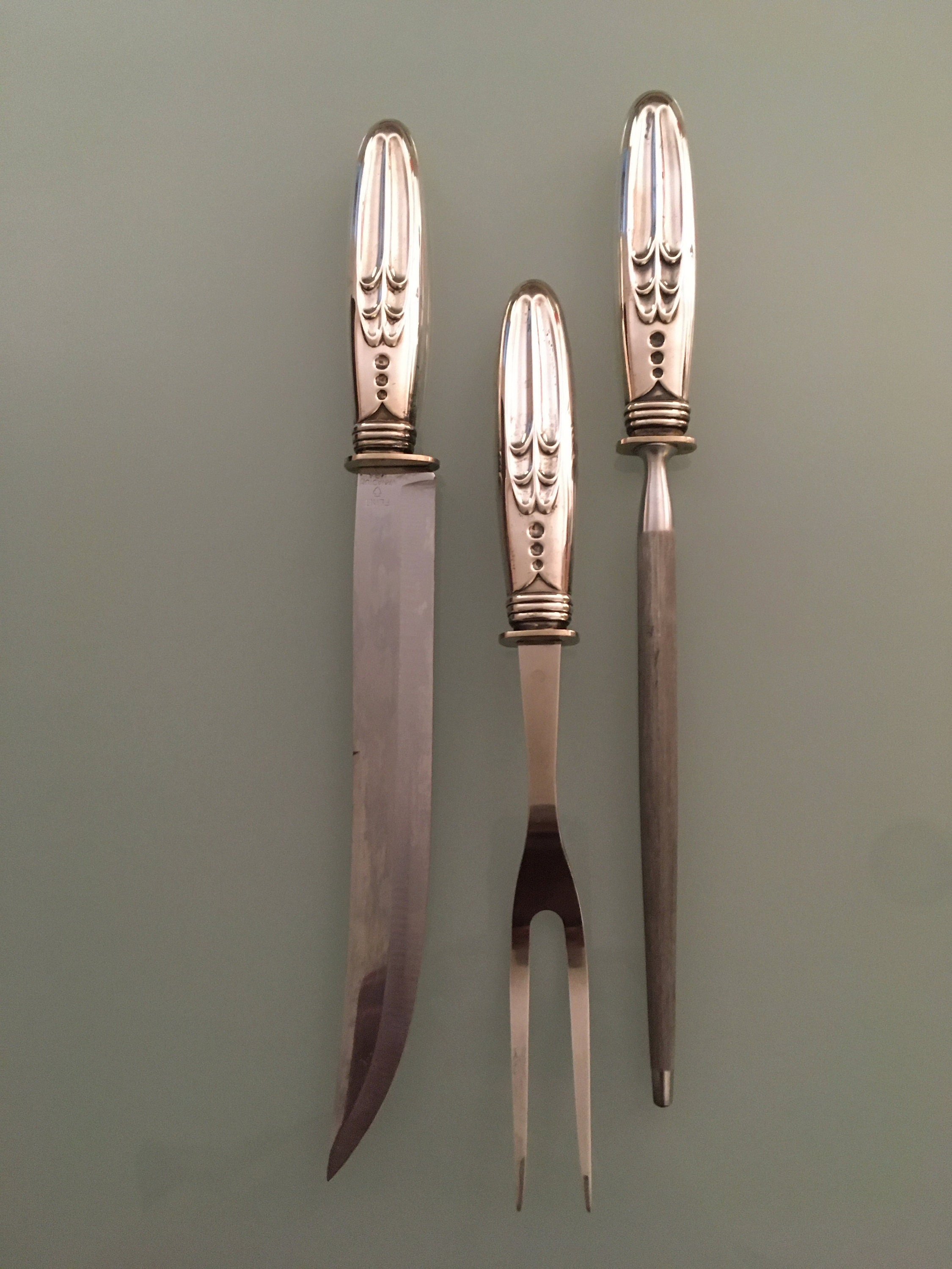 CLEARANCE Waterford Crystal CARVING Set Knife and Fork LISMORE With Round  Handles Pre-owned in Very Good Condition 111 Dhm 