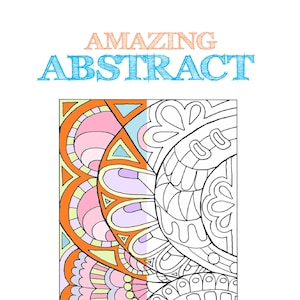 Abstract Coloring Book, Abstract Coloring Pages, Adult Coloring Pages, Amazing Abstract