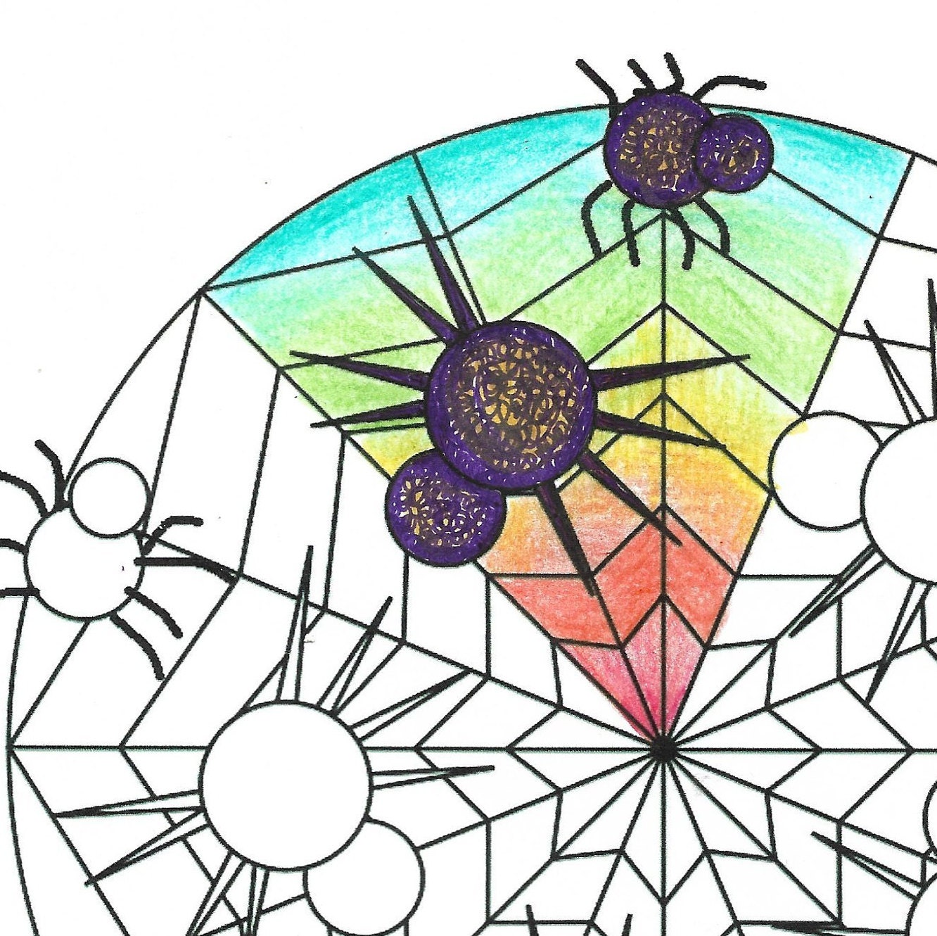 Mandala Coloring Pages Mandala Halloween Coloring Book 15 - Etsy