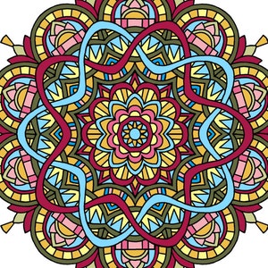 Mandala Coloring Book, Mandala Coloring Pages, PDF, 25 Coloring Pages, Magnificent Mandala, image 2