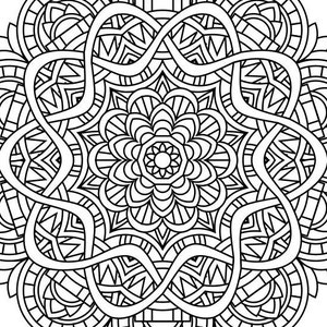 Mandala Coloring Book, Mandala Coloring Pages, PDF, 25 Coloring Pages, Magnificent Mandala, image 9