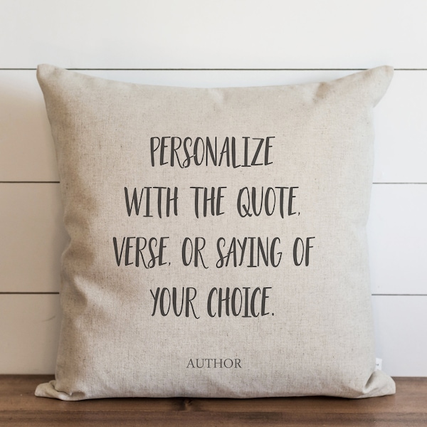 Quote Pillow Etsy