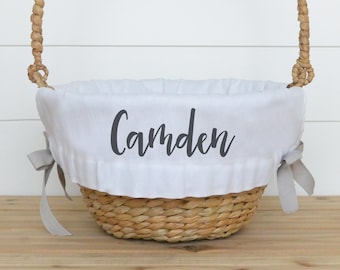 Personalized Easter Basket Liner | Customized Easter Basket Liner | Easter | Monogram | Girl Easter Basket | Boy Easter Basket.