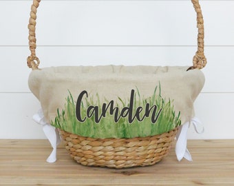 Personalized Easter Basket Liner | Customized Easter Basket Liner | Easter | Monogram | Girl Easter Basket | Boy Easter Basket | Grass
