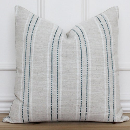 Grey Striped Pillow Cover Etsy