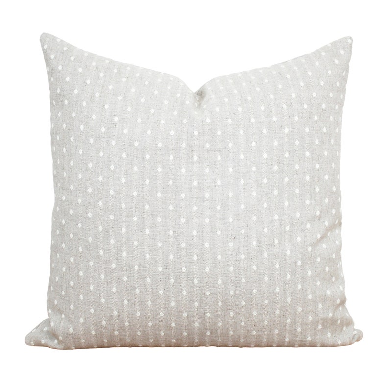 Dot Pillow Cover Textured Pillow Neutral Pillow Cover Etsy