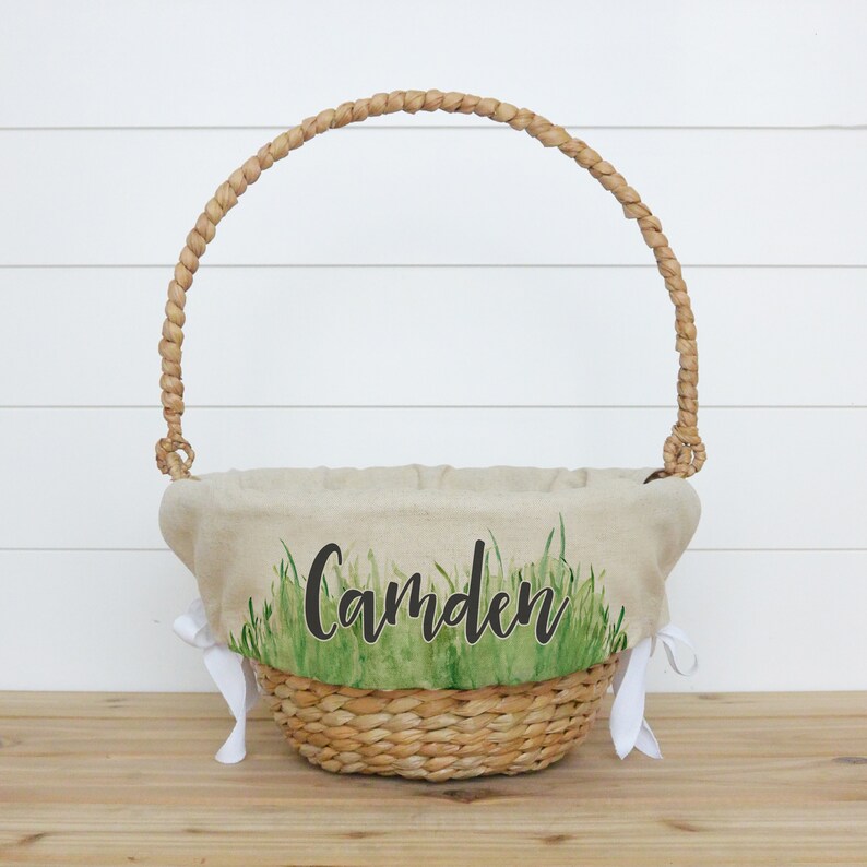 Personalized Easter Basket Liner Customized Easter Basket Etsy