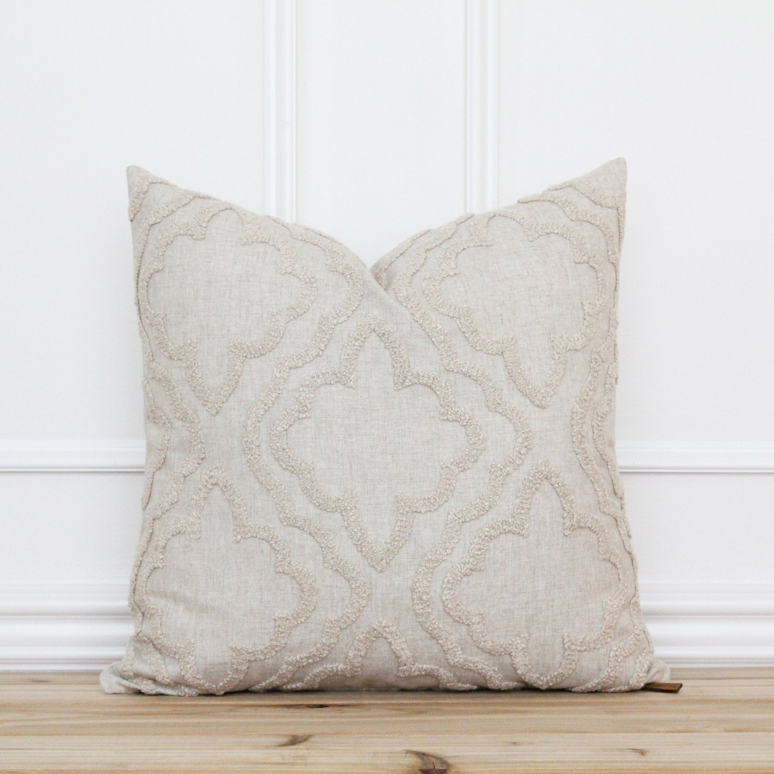 Linen Textured Pillow Cover Neutral Decorative Pillow Cover Etsy