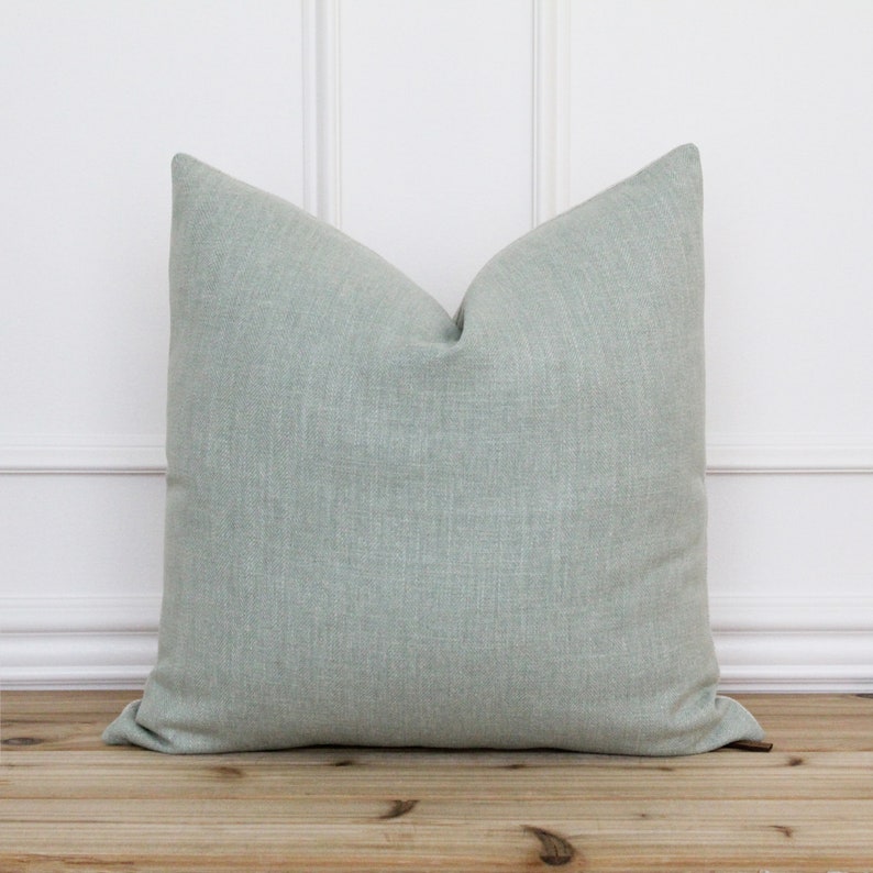 Light Green Herringbone Pillow Cover Sage Green Pillow Cover Etsy