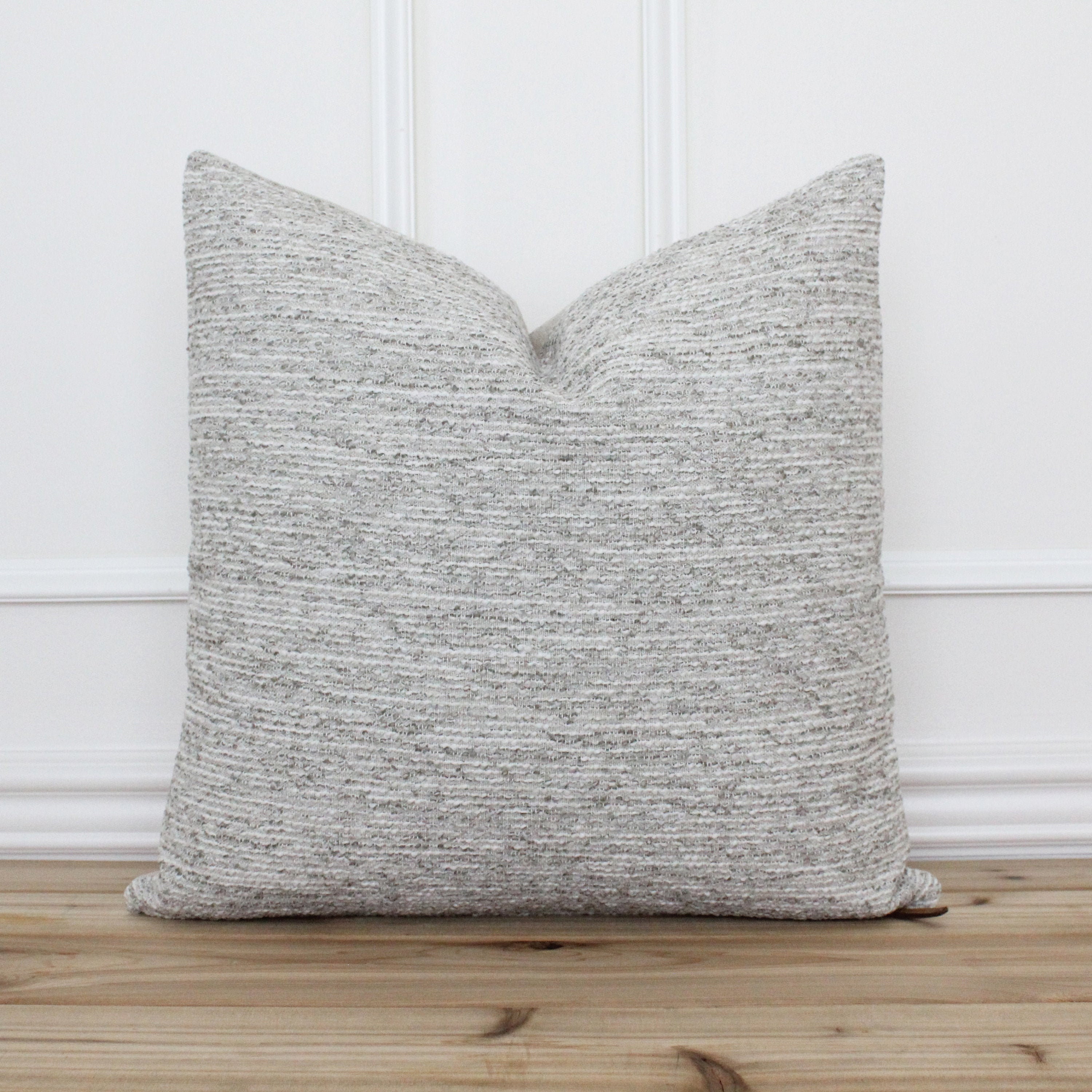 Gray Textured Accent Pillow Cover Grey Decorative Pillow Etsy