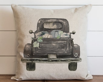 Fall Pillow Cover // Truck {Style 2} // Autumn Pillow Cover // Thanksgiving Home Decor // Fall Home Decor // Farmhouse Home Decor