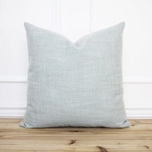 Seafoam Green Pillow Cover • 20 x 20 Pillow Cover • Textured Pillow Cover •  Woven Pillow Cover • Decorative Throw Pillow • 16 x 26 | Marina
