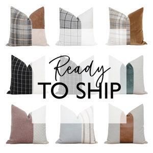 Decorative Throw Pillow Covers | Patchwork | Floral | Plaid | Velvet | Color Block Cushion Covers | 16 x 26 | 20 x 20 | Ready to Ship