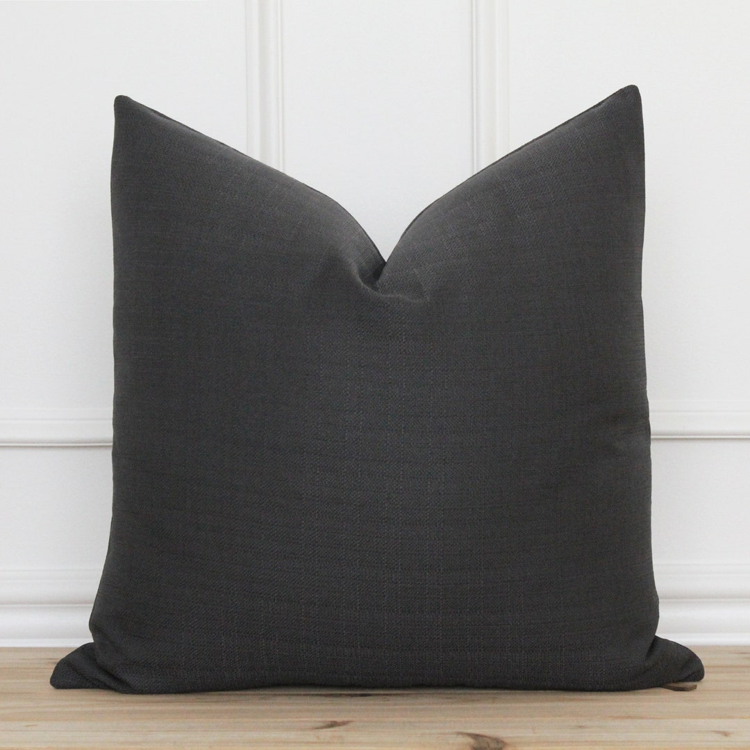Black Outdoor Pillow Cover Outdoor Patio Pillow Cover Outside Pillow