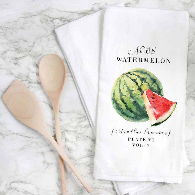 Watermelon Dish Towel Kitchen Decor Kitchen Towel Etsy