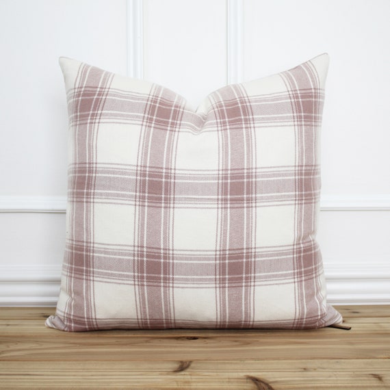 Pink Plaid Pillow Cover Plaid Throw Pillow Decorative Pillow Farmhouse Pillow Cover Designer Pillow 20 X 20 16 X 26 Halsey Etsy Canada