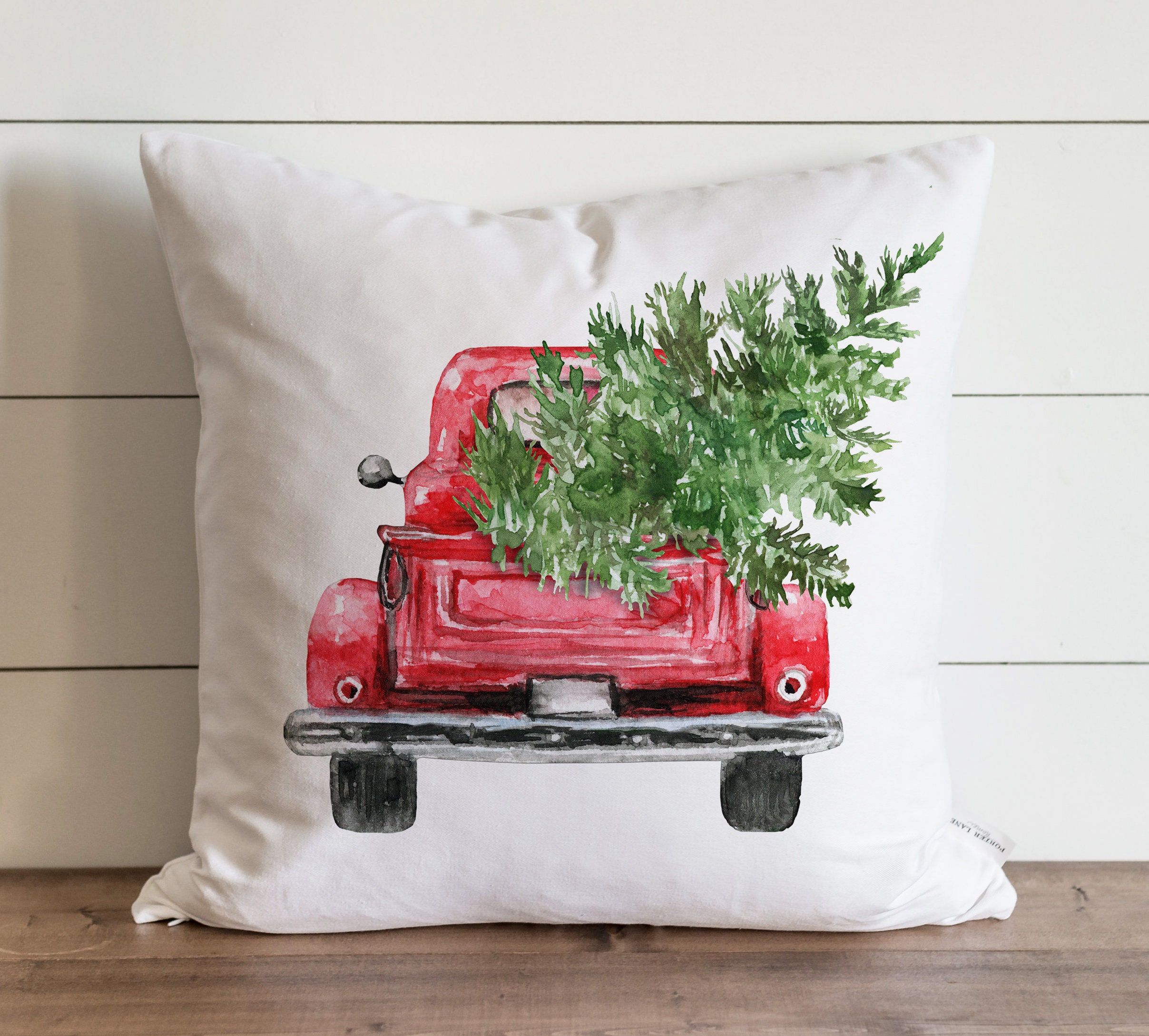 Christmas Truck Pillow