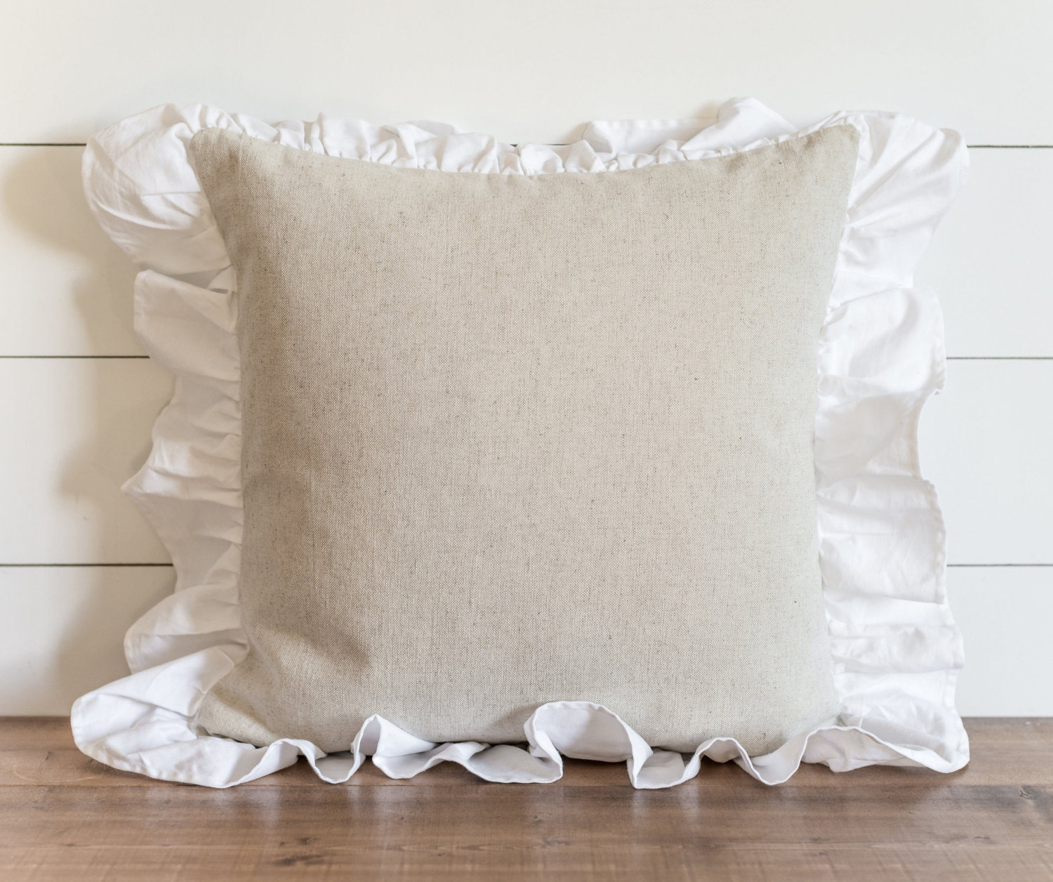 Ruffle 20 x 20 Pillow Cover // Everyday // Throw Pillow // Etsy