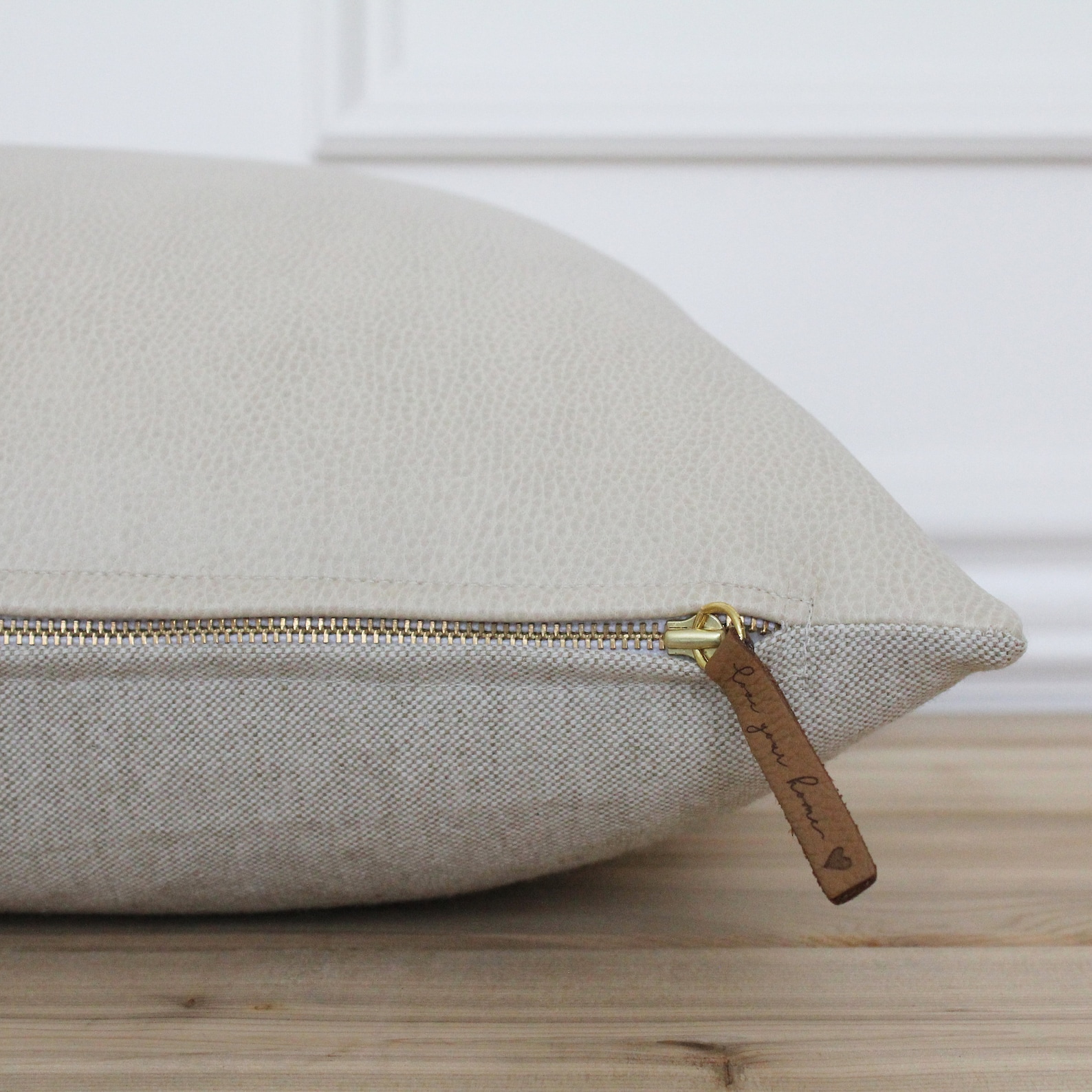 Tan Faux Leather Pillow Cover Leather Pillow Covers Tan Leather Cushion