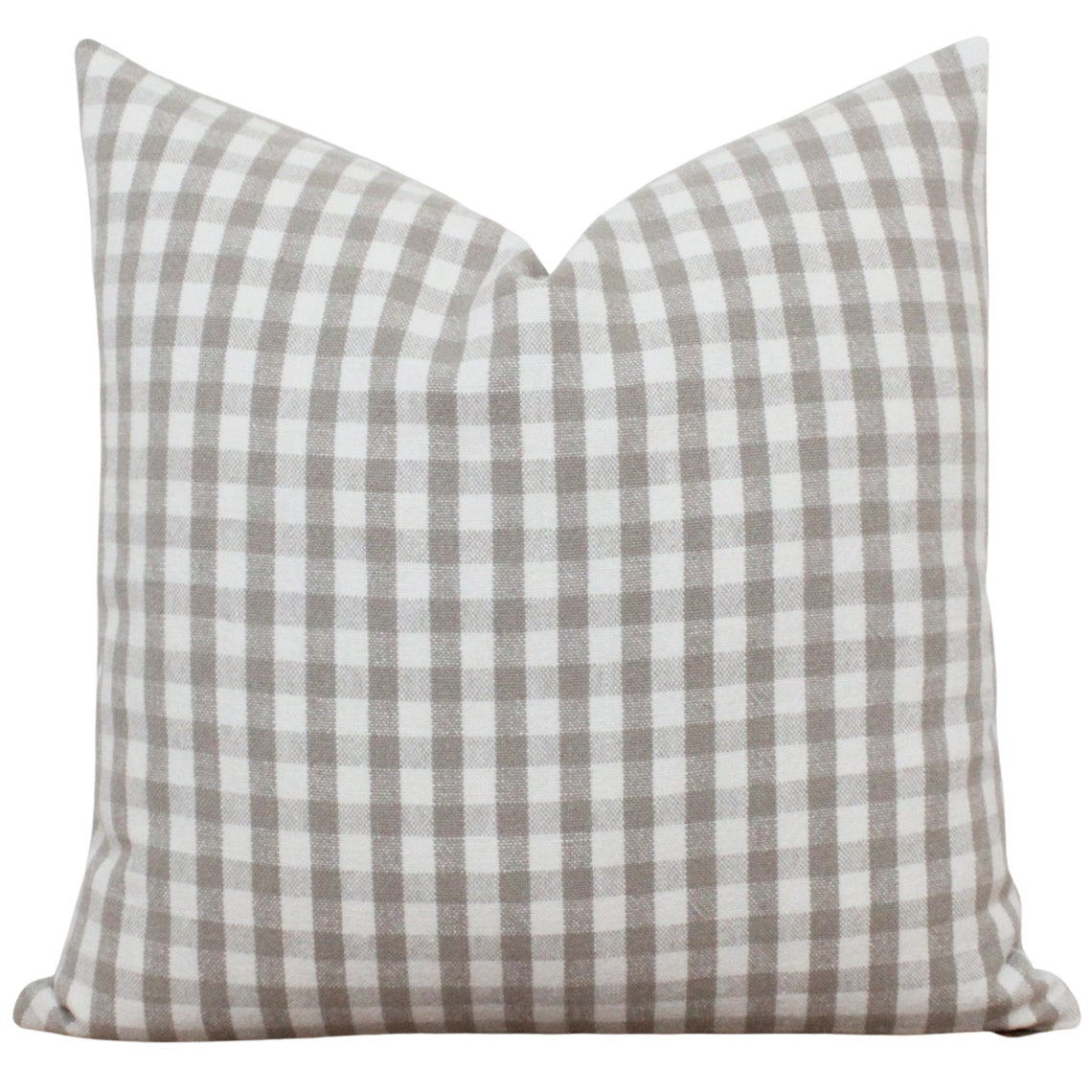Tan Plaid Pillow Cover Checkered Pillow Beige Cushion Etsy