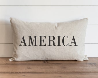 America 16 X 26 Pillow Cover // Summer // Everyday // 4th of July // Independence Day // Patriotic // Gift // Accent Pillow