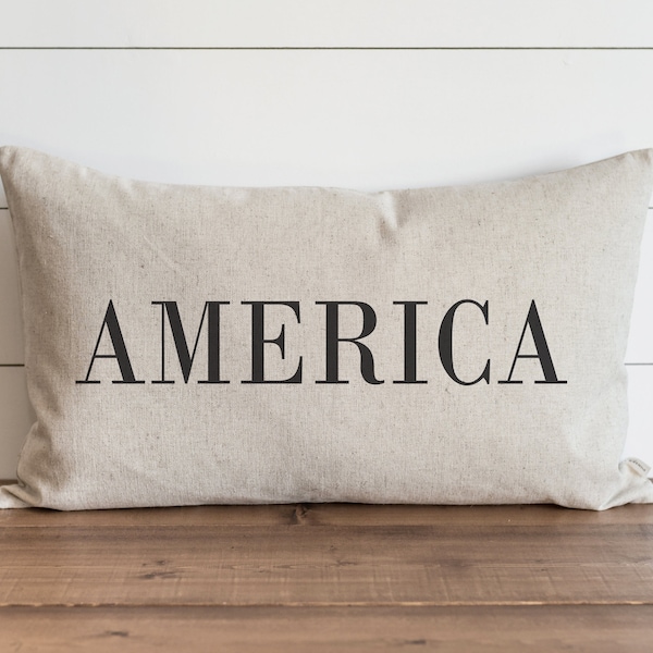 America Pillow Etsy