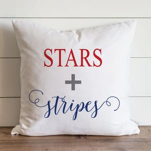 Stars + Stripes_Color 20 x 20 Pillow Cover // Summer // Everyday // 4th of July // Independence Day // Patriotic // Gift // Accent Pillow
