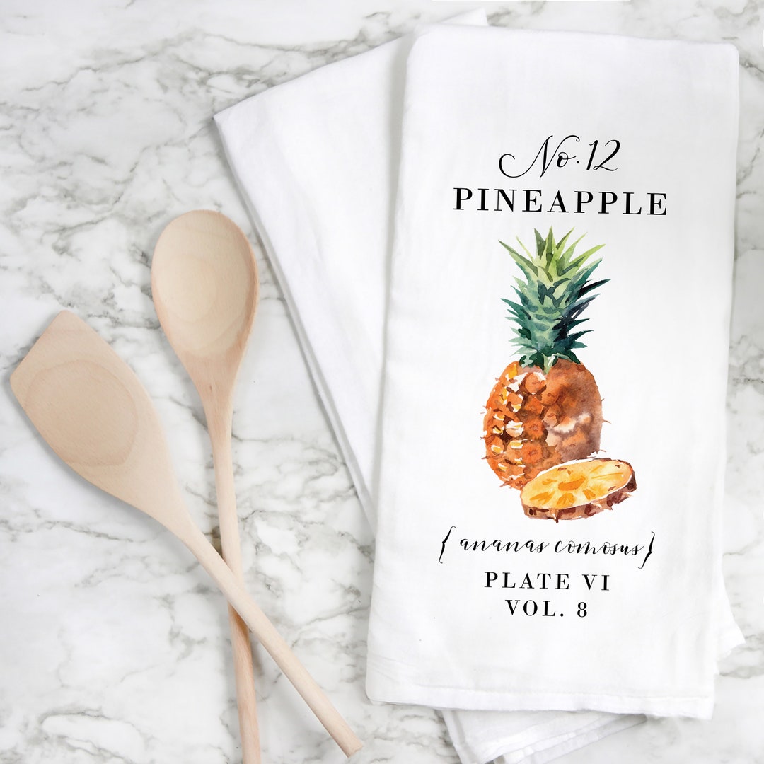 Pineapple Dish Towel Kitchen Decor Kitchen Towel Flour Sack Towel