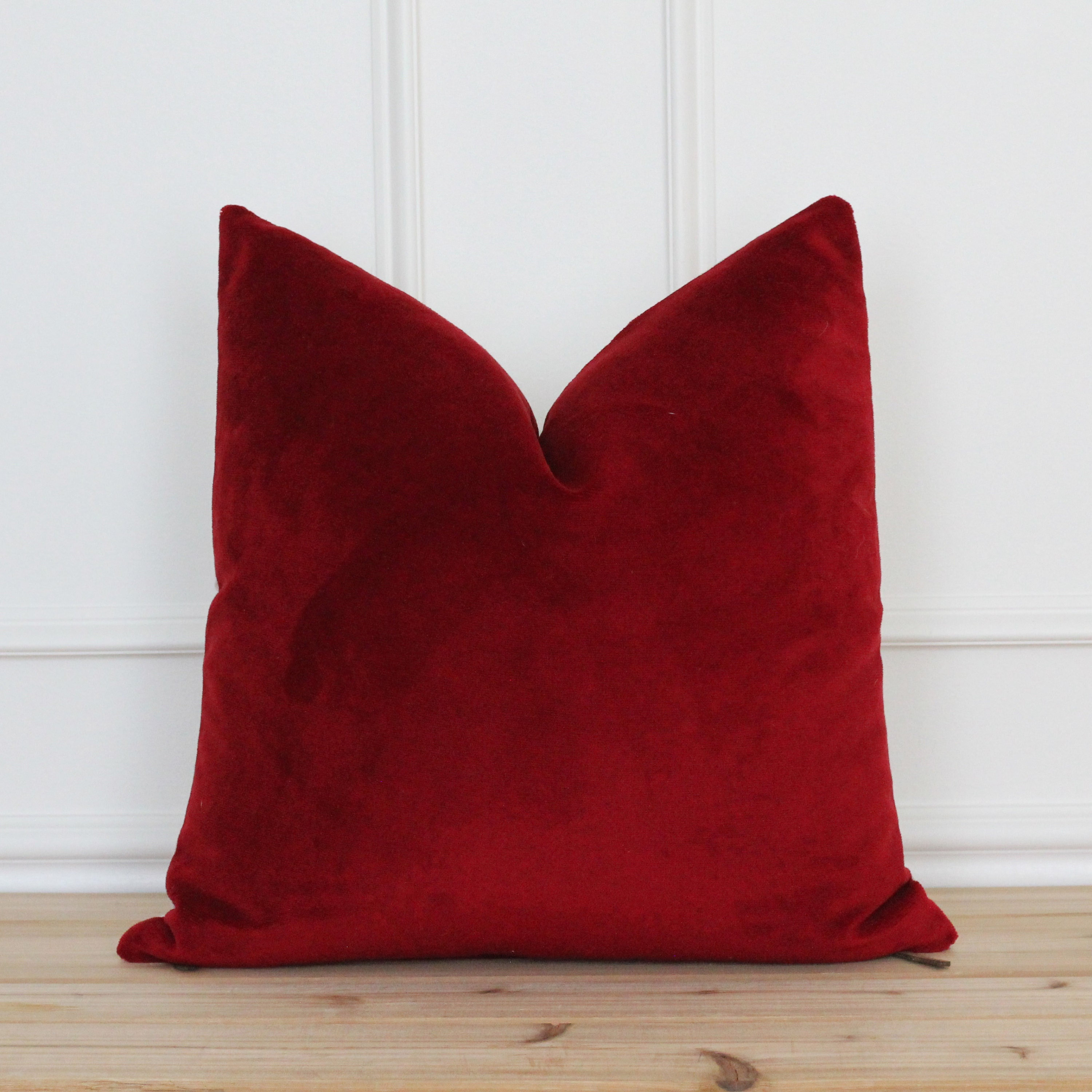 Christmas Red Velvet Throw Pillow Covers 18X18 Set of 2 Super Soft