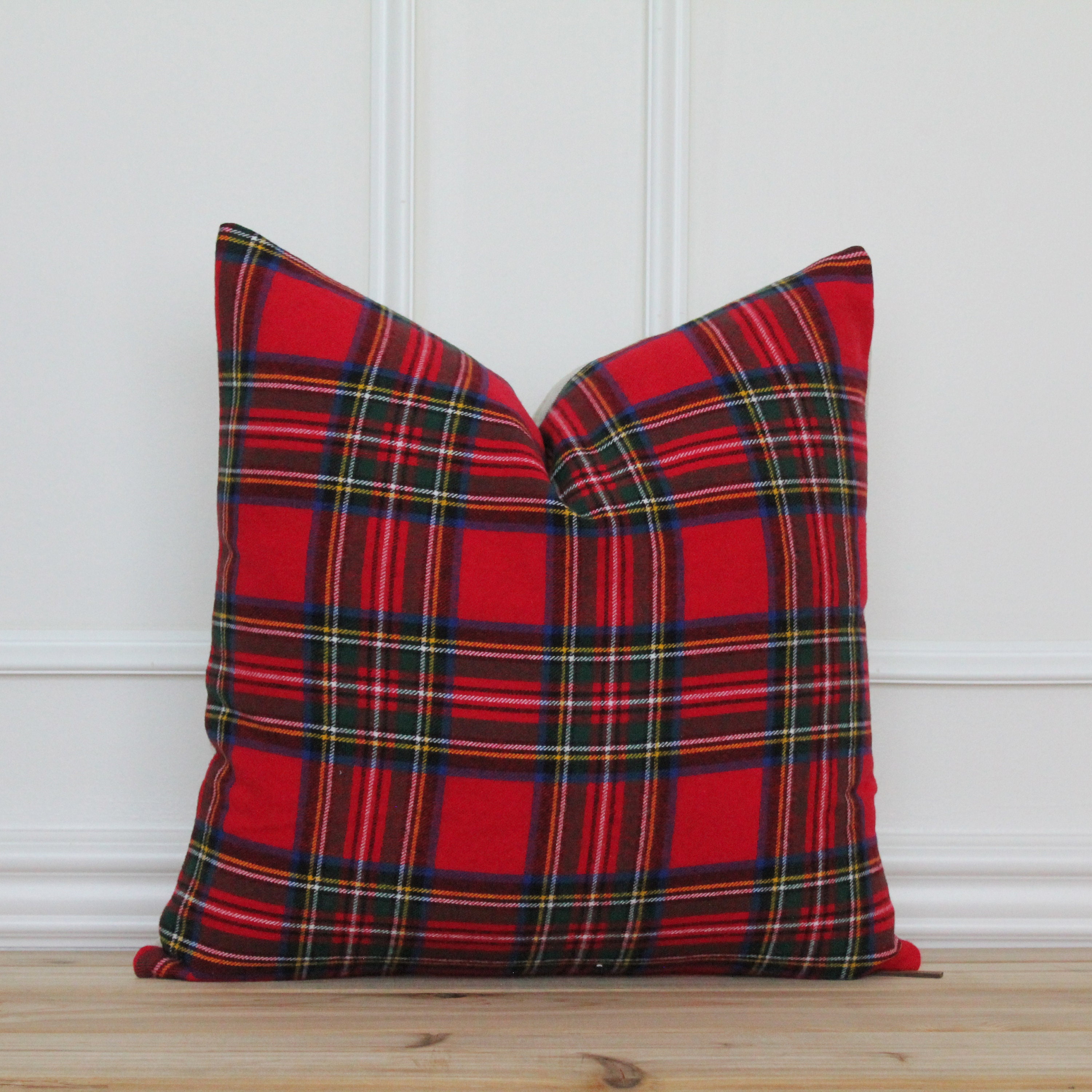 Red - Set of 2 Handcrafted Cotton Frill Pillow Covers 24